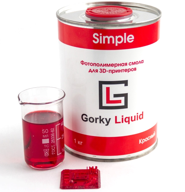 Фотополимерная смола Gorky Liquid Simple красная (1кг)