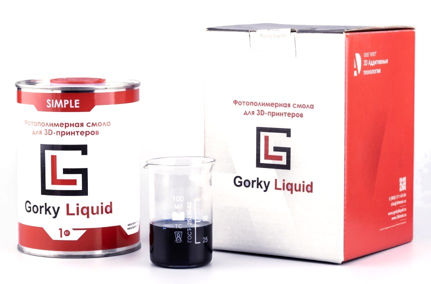 Фотополимерная смола Gorky Liquid Simple синяя (1кг)