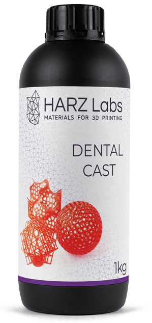 Фотополимер HARZ Labs Dental Cast (LCD / DLP) (1 кг)