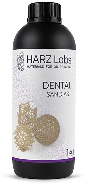 Фотополимерная смола HARZ Labs Dental Sand A3 (1 кг)