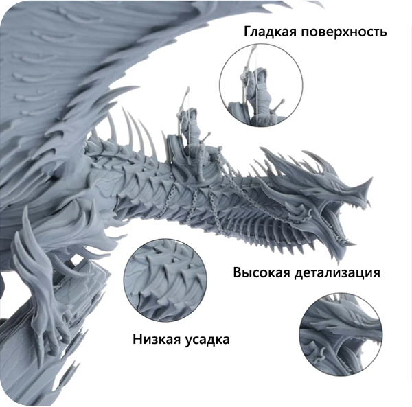 Высокая детализация и низкая степень усадки