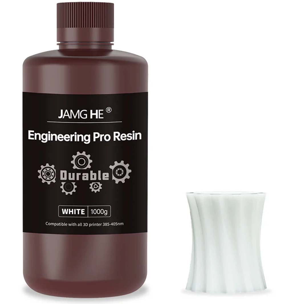 Фотополимер JAMG HE Engineering Pro High-Impact White Белый (1 кг)