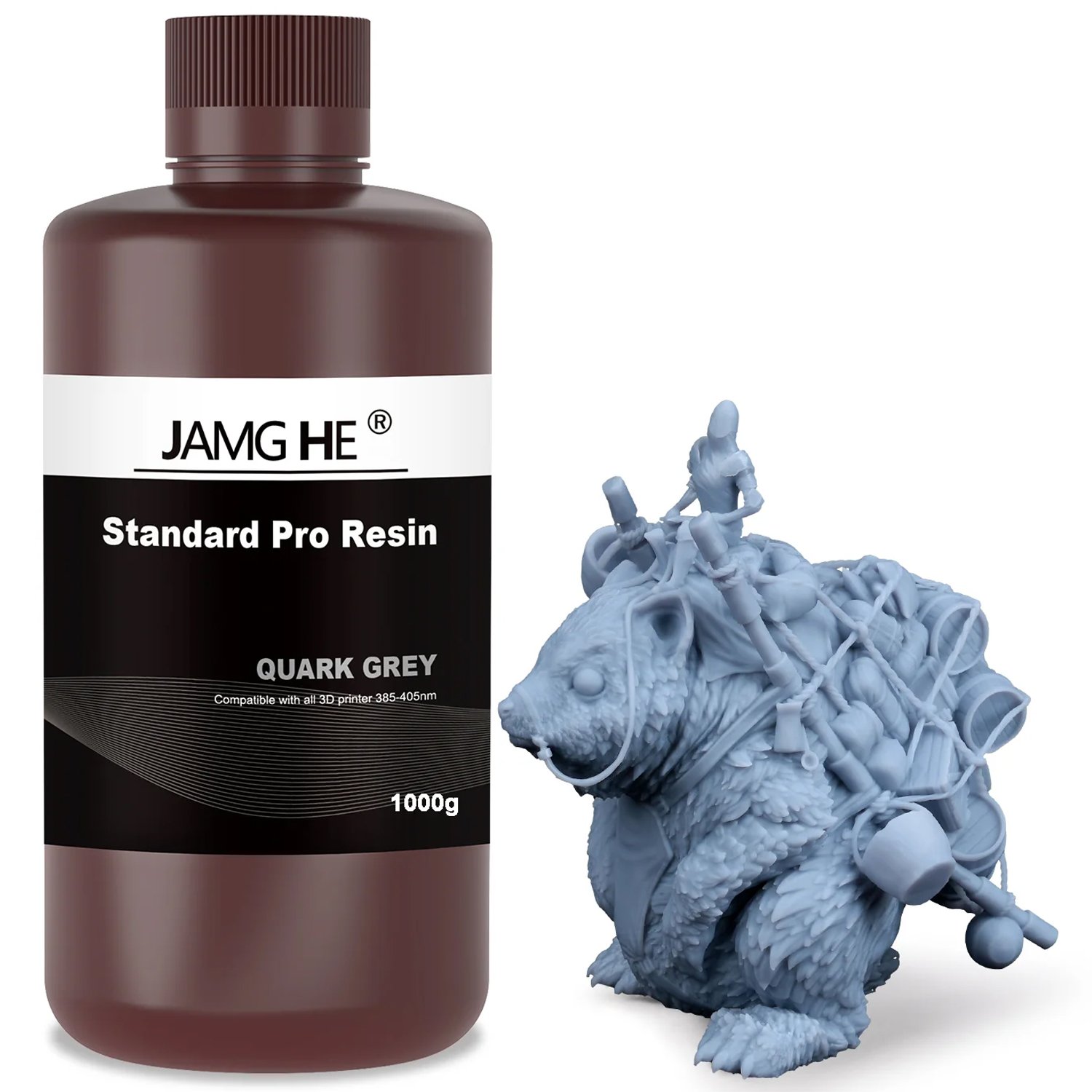 Фотополимер JAMG HE Standart Pro Resin Grey Серая (1 кг)