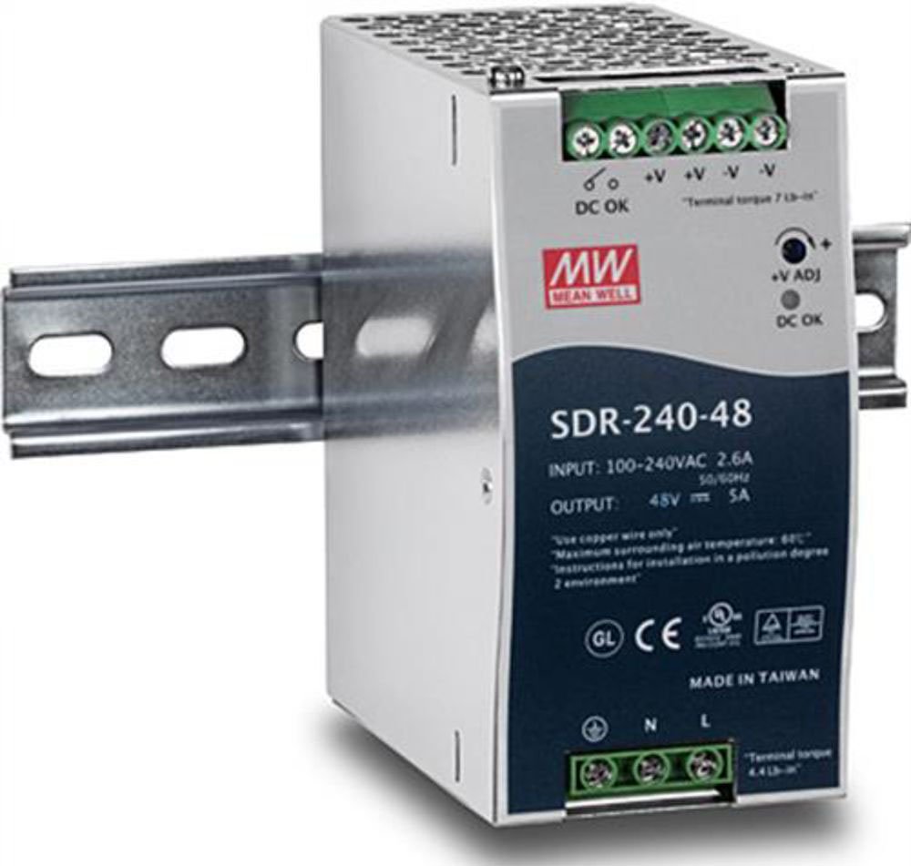 Блок питания на DIN-рейку MeanWell SDR-240-48