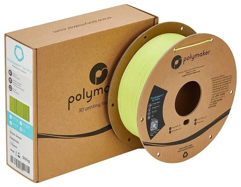 Polymaker PolySupport™ for PA12 — профессиональный материал поддержки для печати PA12 1,75 мм (0,5 кг)