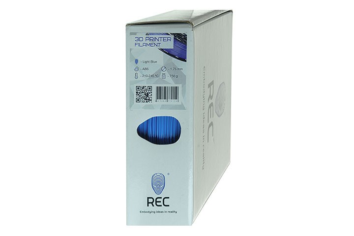 Голубой ABS пластик REC (RAL 9010)