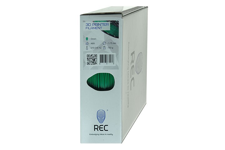 Зеленый ABS пластик REC (RAL 9010)