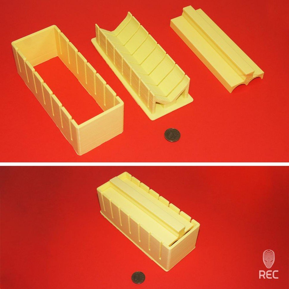 PLA пластик REC Желтый 1,75 мм (750гр)