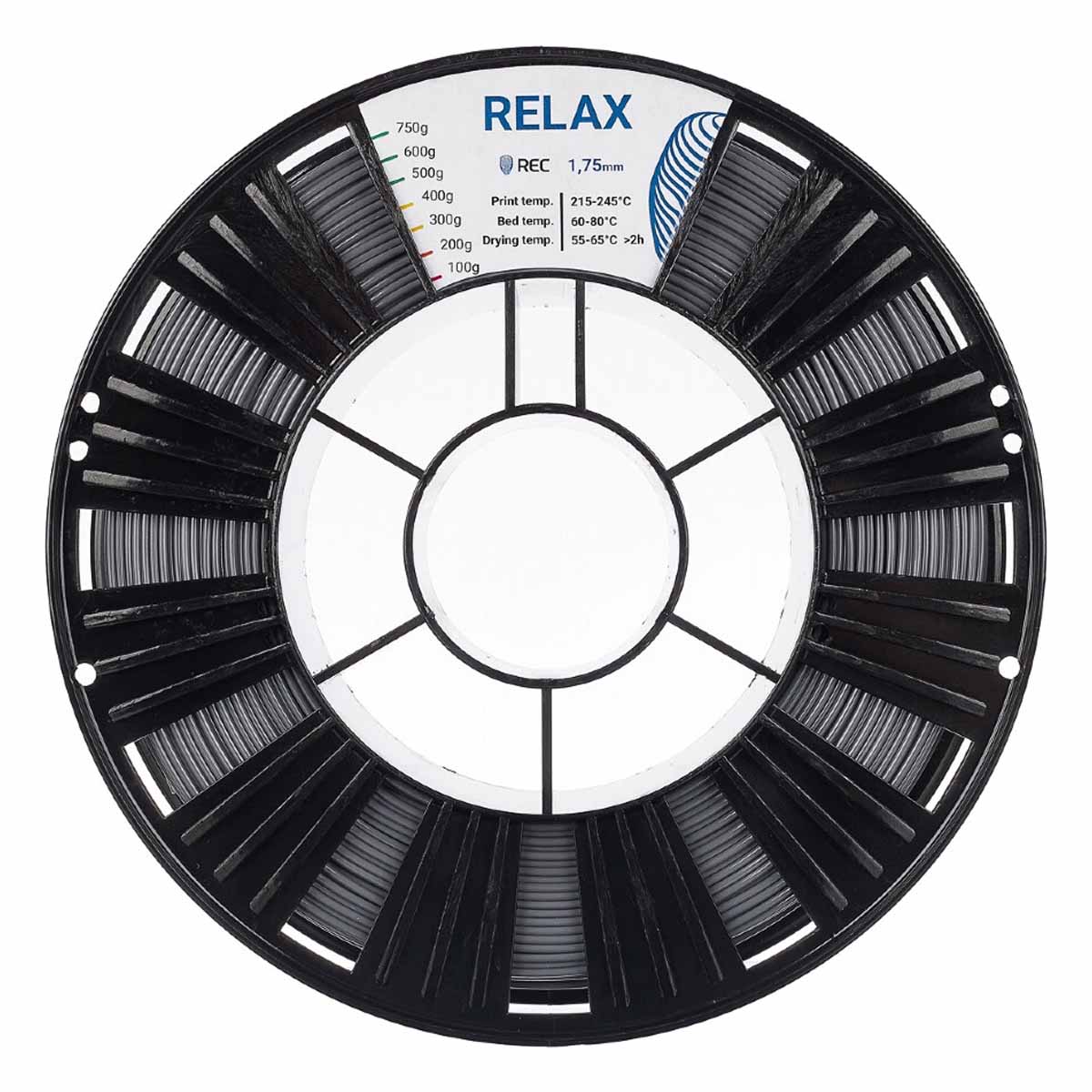 RELAX пластик REC Серый 1,75 мм (750 гр)