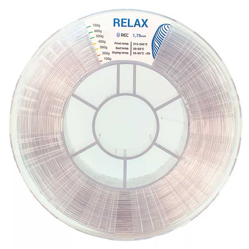 Прозрачный RELAX пластик REC 750 гр (1,75 мм)