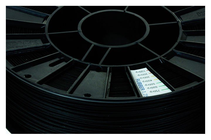Rubber (SEBS) пластик REC Черный 1,75 мм (750 гр)