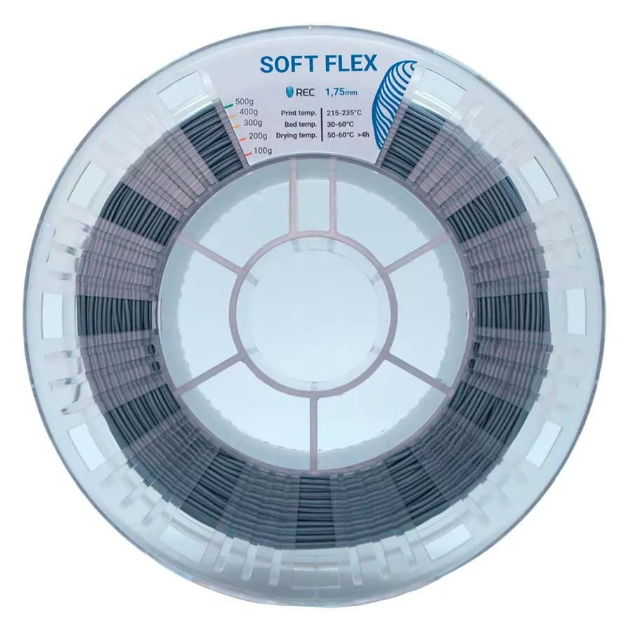 Soft Flex пластик REC серебристый 1,75 мм (500 гр)