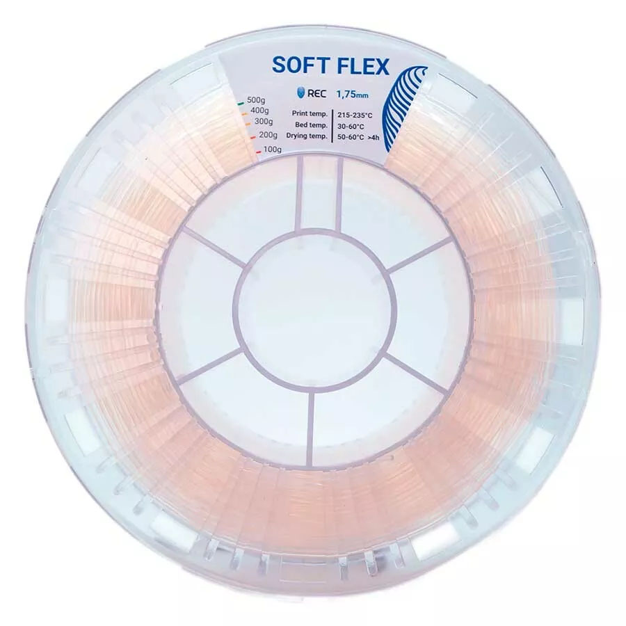 Soft Flex пластик REC прозрачный 1,75 мм (500 гр)