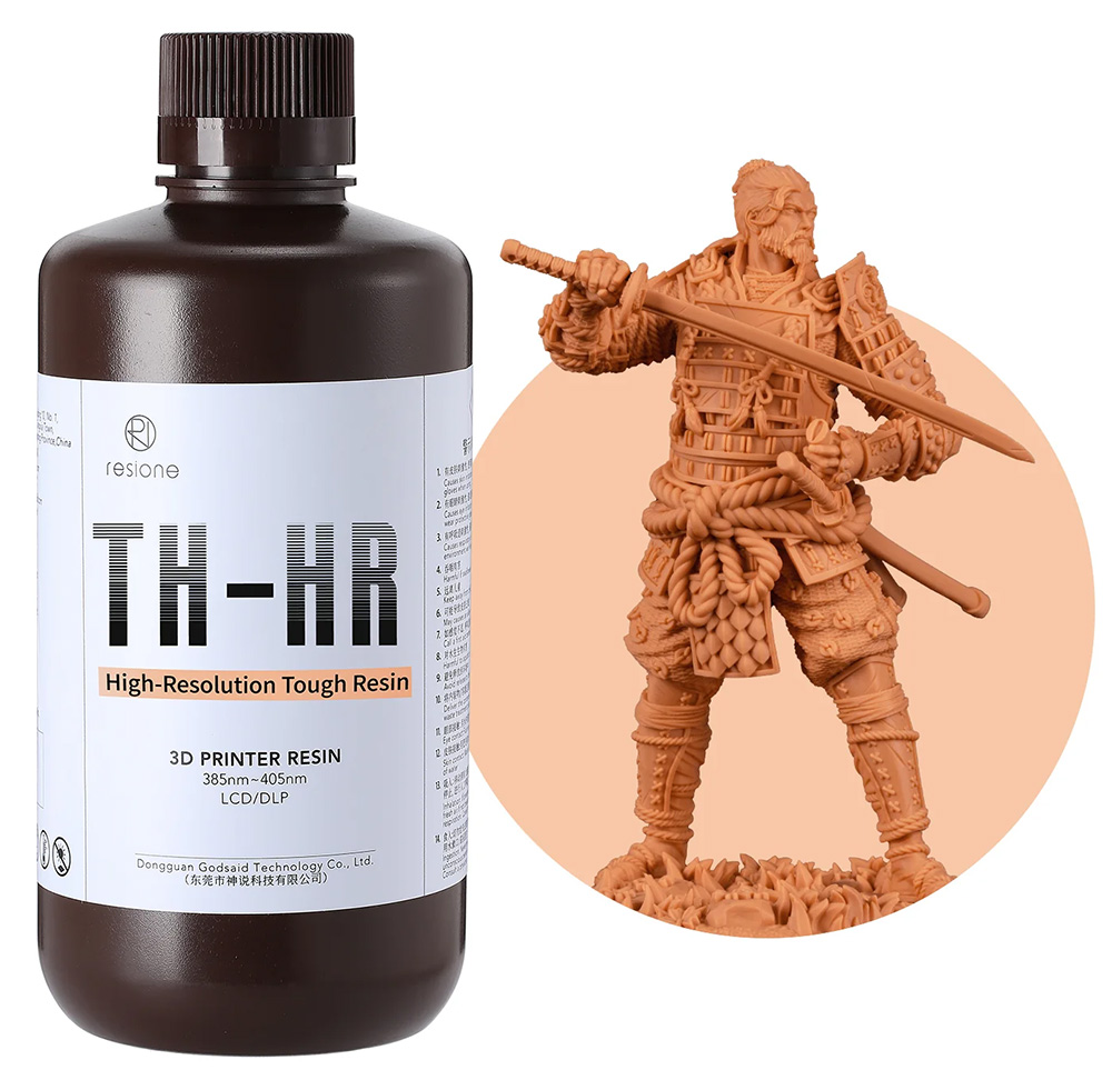 Фотополимер Resione TH-HR High-Resolution Tough White Clay - Красная глина (1 кг)