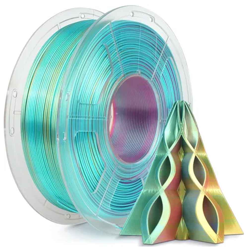 PLA пластик Sunlu Silk Tri-Color Red Yellow Green (1кг)