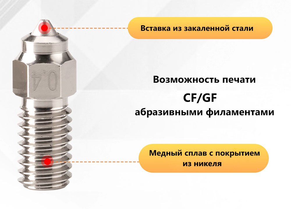 Биметаллическое сопло для Elegoo Neptune 4 (4 Pro)