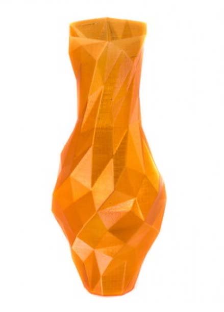 Напечатанная ваза пластиком PETG GF U3Print Purple Transparent