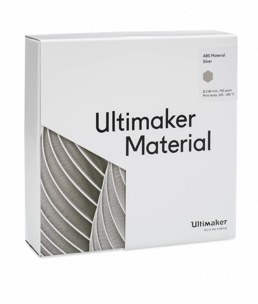 Серебристый ABS пластик Ultimaker Silver (2,85 мм)