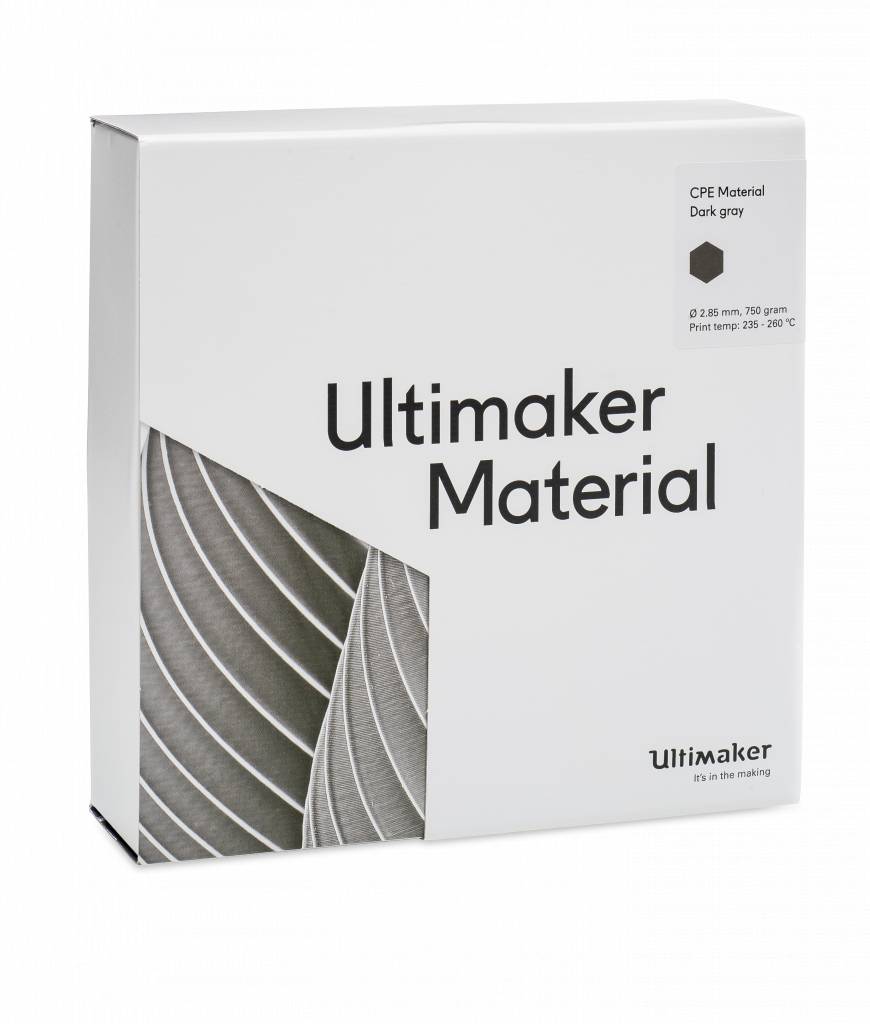 Темно-серый пластик Ultimaker CPE  Dark Gray 2,85 мм