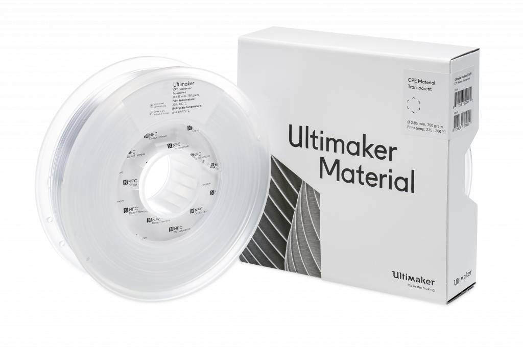 CPE пластик Ultimaker Transparent Прозрачный 2,85 мм (750 гр)