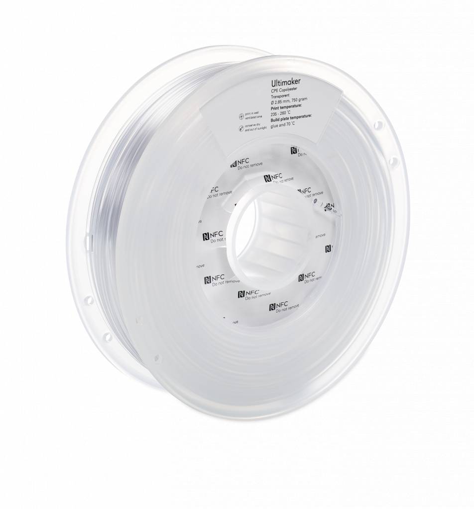 CPE пластик Ultimaker Transparent Прозрачный 2,85 мм (750 гр)