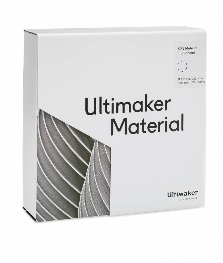 CPE пластик Ultimaker Transparent Прозрачный 2,85 мм (750 гр)