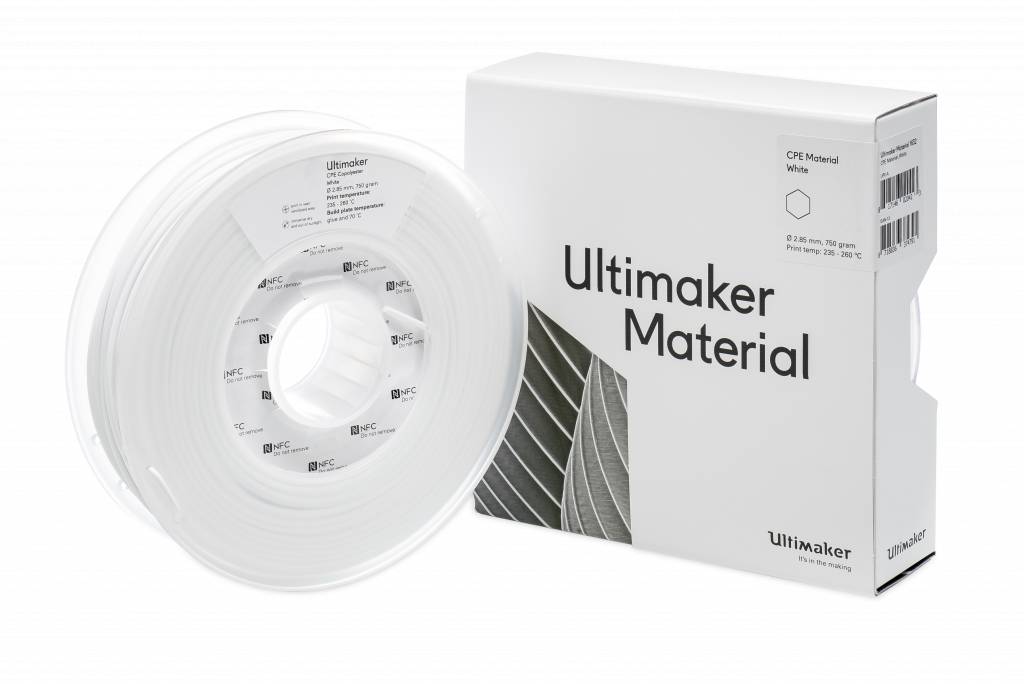 Белый CPE пластик Ultimaker White 2,85 мм (750 гр)
