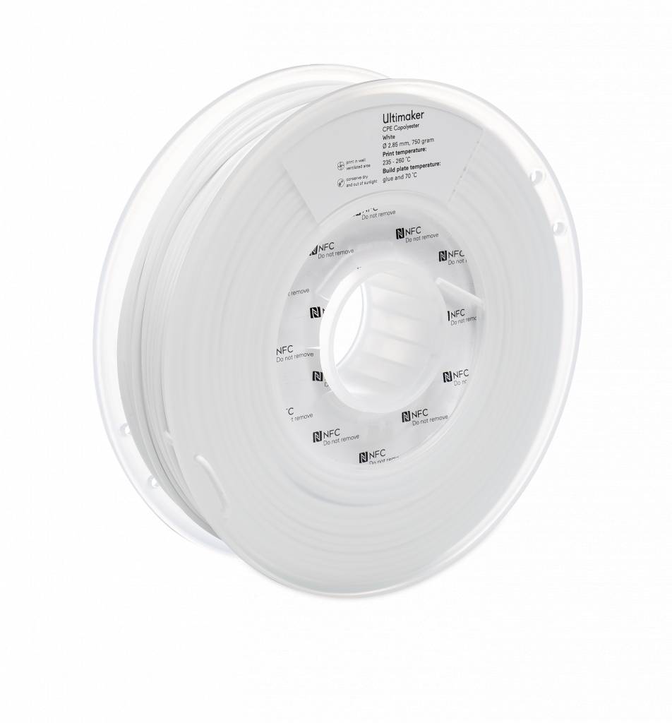 Белый CPE пластик Ultimaker White 2,85 мм (750 гр)