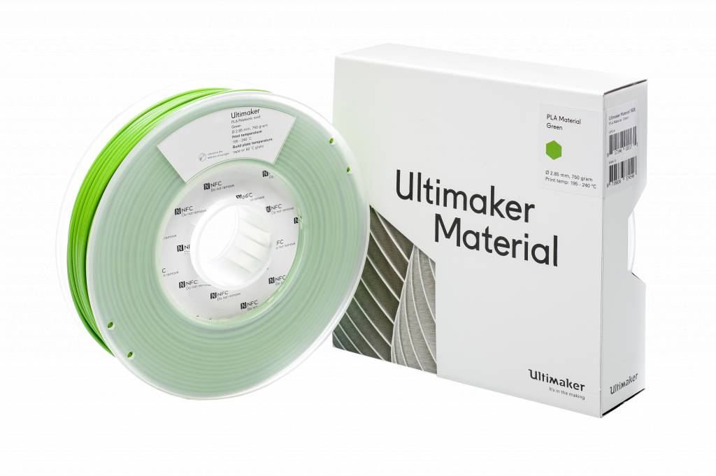 PLA пластик Ultimaker Green Зеленый 2,85 мм (750 гр)
