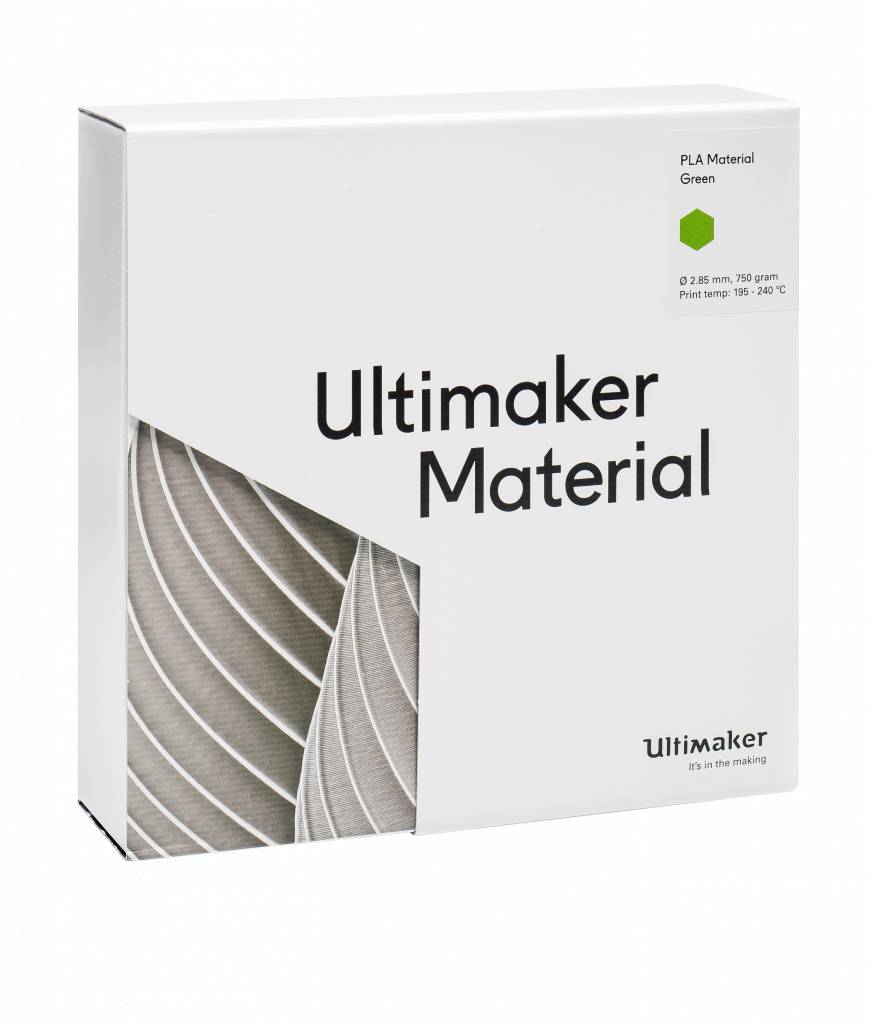 PLA пластик Ultimaker Green Зеленый 2,85 мм (750 гр)